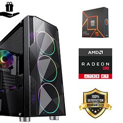 FuturaIT Fighter Gamer PC (AMD Ryzen 5 7500F, 16GB RAM, SSD 1TB, RX 6750XT, 650W, Midi ATX) Poklon 