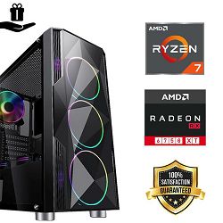 Futurait Fighter GamerPC (AMD Ryzen 7 5700X, 16GB RAM, SSD 1TB, RX 6750XT, 650W, Midi ATX)