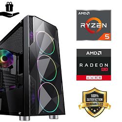 FuturaIT Fighter PC (AMD Ryzen 5 5600X, 16GB RAM, SSD 1TB, RX 6600, 650W, Midi ATX) Poklon 