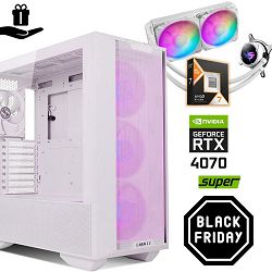 FuturaIT Elite GamerPC (AMD Ryzen 7 9800X3D, 32GB RAM, SSD+HDD, RTX 4070S, 1000W, Midi ATX) 