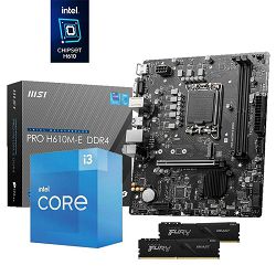 FuturaIT Intel Upgrade Kit (Intel i3 12100F, H610M, 16GB RAM) 