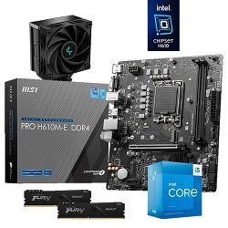 FuturaIT Intel Upgrade Kit (Intel i5 14400F, H610M, 16GB RAM, Cooler)