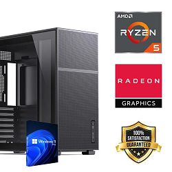 FuturaIT Office&Home PC (AMD Ryzen 5 5600G, 16GB RAM, SSD 1TB, AMD iGPU, 550W, Midi ATX) + Win-OS