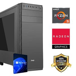 FuturaIT Office&Home PC (AMD Ryzen 5 8600G, 16GB RAM, SSD, AMD iGPU, 550W, Midi ATX) WinOS