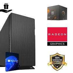 FuturaIT Office&Home PC (AMD Ryzen 5 8600G, 16GB RAM, SSD, AMD iGPU, 550W, Midi ATX) WinOS