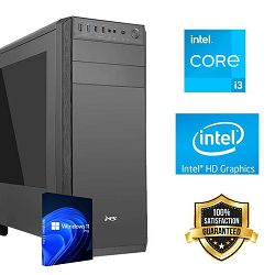 FuturaIT Office&Home PC (Intel i3 12100, 16GB RAM, SSD 500GB, Intel HD, 550W, Midi Case) + Win-OS