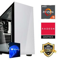 FuturaIT Workstation PC (AMD Ryzen 5 5600G, 32GB RAM, SSD+HDD, AMD GPU, 650W, Midi Case) Win-OS