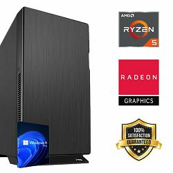 FuturaIT Workstation PC (AMD Ryzen 5 8600G, 16GB RAM, SSD+HDD, AMD igpu, 550W, Midi ATX) WinOS