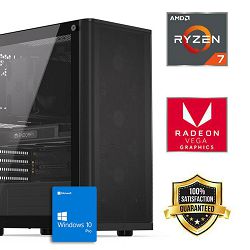 FuturaIT Workstation PC (AMD Ryzen 7 5700G, 32GB RAM, SSD 1TB, AMD GPU, 550W, Midi ATX) Win-OS