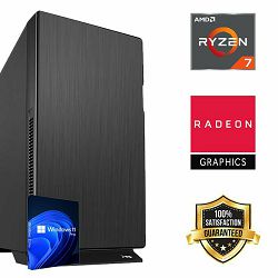 FuturaIT Workstation PC (AMD Ryzen 7 5700G, 32GB RAM, SSD+HDD, AMD GPU, 550W, Midi ATX) Win-OS