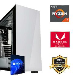 FuturaIT Workstation PC (AMD Ryzen 7 5700G, 32GB RAM, SSD+HDD, AMD GPU, 650W, Midi ATX) Win-OS