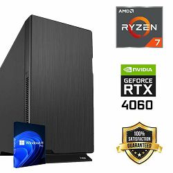 FuturaIT Workstation PC (AMD Ryzen 7 5800X, 32GB RAM, SSD+HDD, RTX 4060, 650W, Midi ATX) Win-OS