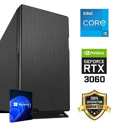 FuturaIT Workstation PC (AMD Ryzen 7 5800X, 32GB RAM, SSD+HDD, RTX 3060, 650W, Midi ATX) Win-OS