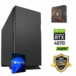 FuturaIT Workstation PC (AMD Ryzen 7 7700X, 32GB RAM, SSD+HDD, RTX 4070S, 850W, Midi ATX) Win-OS