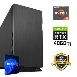 FuturaIT Workstation PC (AMD Ryzen 9 5900X, 32GB RAM, SSD+HDD, RTX 4060Ti, 650W, Midi ATX) WinOS