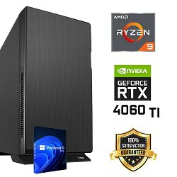 FuturaIT Workstation PC (AMD Ryzen 9 5900X, 32GB RAM, SSD+HDD, RTX 4060Ti, 650W, Midi Case) Win-OS