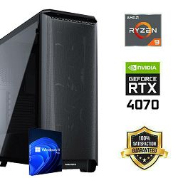 FuturaIT Workstation PC (AMD Ryzen 9 5900X, 32GB RAM, SSD+HDD, RTX 4070, 750W, Midi ATX) Win-OS