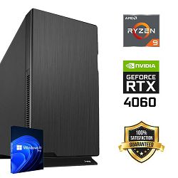 FuturaIT Workstation PC (AMD Ryzen 9 5900X, 32GB RAM, SSD+HDD, RTX 4060, 650W, Midi ATX) WinOS