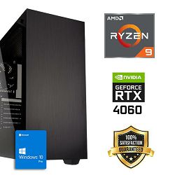 FuturaIT Workstation PC (AMD Ryzen 9 5900X, 32GB RAM, SSD+HDD,NV RTX 4060, 650W, Midi ATX) Win-OS