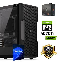 FuturaIT Workstation PC (AMD Ryzen 9 7900X, 48GB RAM, SSD+HDD, RTX 4070Ti-S, 850W, Midi ATX) WinOS