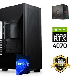 FuturaIT Workstation PC (AMD Ryzen 9 7900X, 48GB RAM, SSD+HDD, RTX 4070, 750W, Midi ATX) WinOS