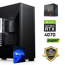 FuturaIT Workstation PC (AMD Ryzen 9 7900X, 64GB RAM, SSD+HDD, RTX 4070S, 850W, Midi ATX) WinOS