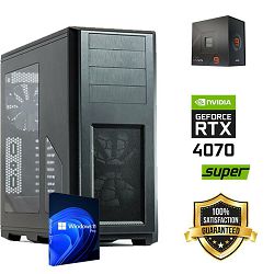 FuturaIT Workstation PC (AMD Ryzen 9 7950X, 32GB RAM, SSD+HDD, RTX 4070S, 750W, Midi ATX) Win-OS