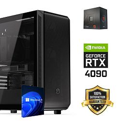 FuturaIT Workstation PC (AMD Ryzen 9 7950X, 48GB RAM, SSD+HDD, RTX 4090, 1000W, Midi ATX) Poklon 