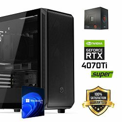 FuturaIT Workstation PC (AMD Ryzen 9 7950X, 48GB RAM, SSD+HDD, RTX 4070TIS, 850W, Midi ATX) 