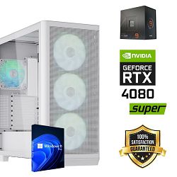 FuturaIT Workstation PC (AMD Ryzen 9 7950X, 96GB RAM, SSD+HDD, RTX 4080S, 850W, Midi ATX) Win-OS