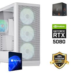 FuturaIT Workstation PC (AMD Ryzen 9 7950X, 96GB RAM, SSD+HDD, RTX 5080, 1000W, Midi ATX) Win OS