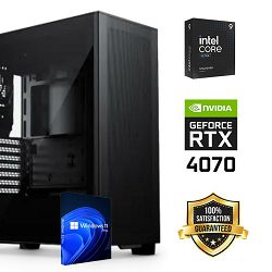 FuturaIT Workstation PC (Intel Ultra 9 285K, 32GB RAM, SSD+HDD, RTX 4070, 750W, Midi ATX) Win-OS