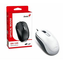 Genius DX-125, optički miš, USB, bijeli 31010106102