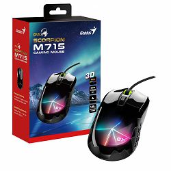 Genius Scorpion M715, igraći miš, RGB, 7200dpi 31040007400