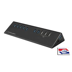 LC-Power 10x USB 3.0 hub + strujni adapter LC-HUB-ALU-2B-10