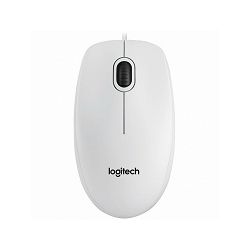 Logitech B100 optički miš, USB, bijeli (910-003360)