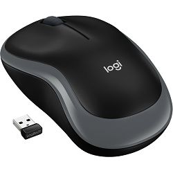 Logitech M185 bežični optički miš, USB, sivi (910-002238)