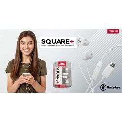 Maxell SQUARE+ USB-C slušalice, bijele 348567