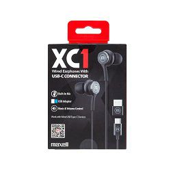 Maxell XC1 USB-C slušalice, crne 348531