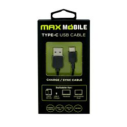 MAXMOBILE DATA KABEL USB 2.0 TYPE C 1m crni 