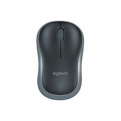 Miš Logitech M185 Wireless, nano, optički, sivi