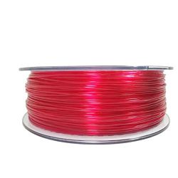 PET-G filament 1.75 mm, 1 kg, transparent red PETG transparent red