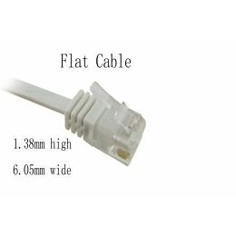 NaviaTec Cat6 patch cable flat, copper 15m