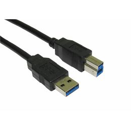 NaviaTec USB 3.0 A muški na B muški kabel, 1m, crni