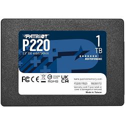 Patriot SSD P220 R550/W500, 1TB, 7mm, 2.5" P220S1TB25