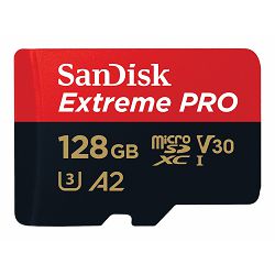 SANDISK Extreme Pro microSDXC 128GB +Adp SDSQXCD-128G-GN6MA