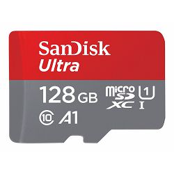 SANDISK Ultra microSDXC 128GB + Adapter SDSQUAB-128G-GN6MA