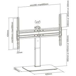 SBOX podni stalak za TV 37"-70", do 40kg FS-305-2