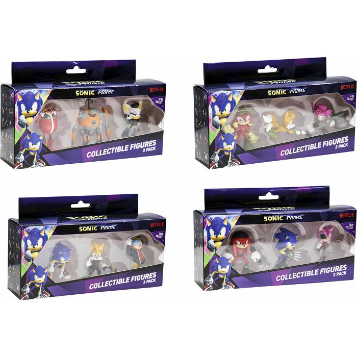 COL-16560 - COL-16560, P.M.I. SONIC PRIME- 3 PACK STAMPER FIGURES  [ASSORTED] (S1) - 7290117585634, Cijena: 17,00 €